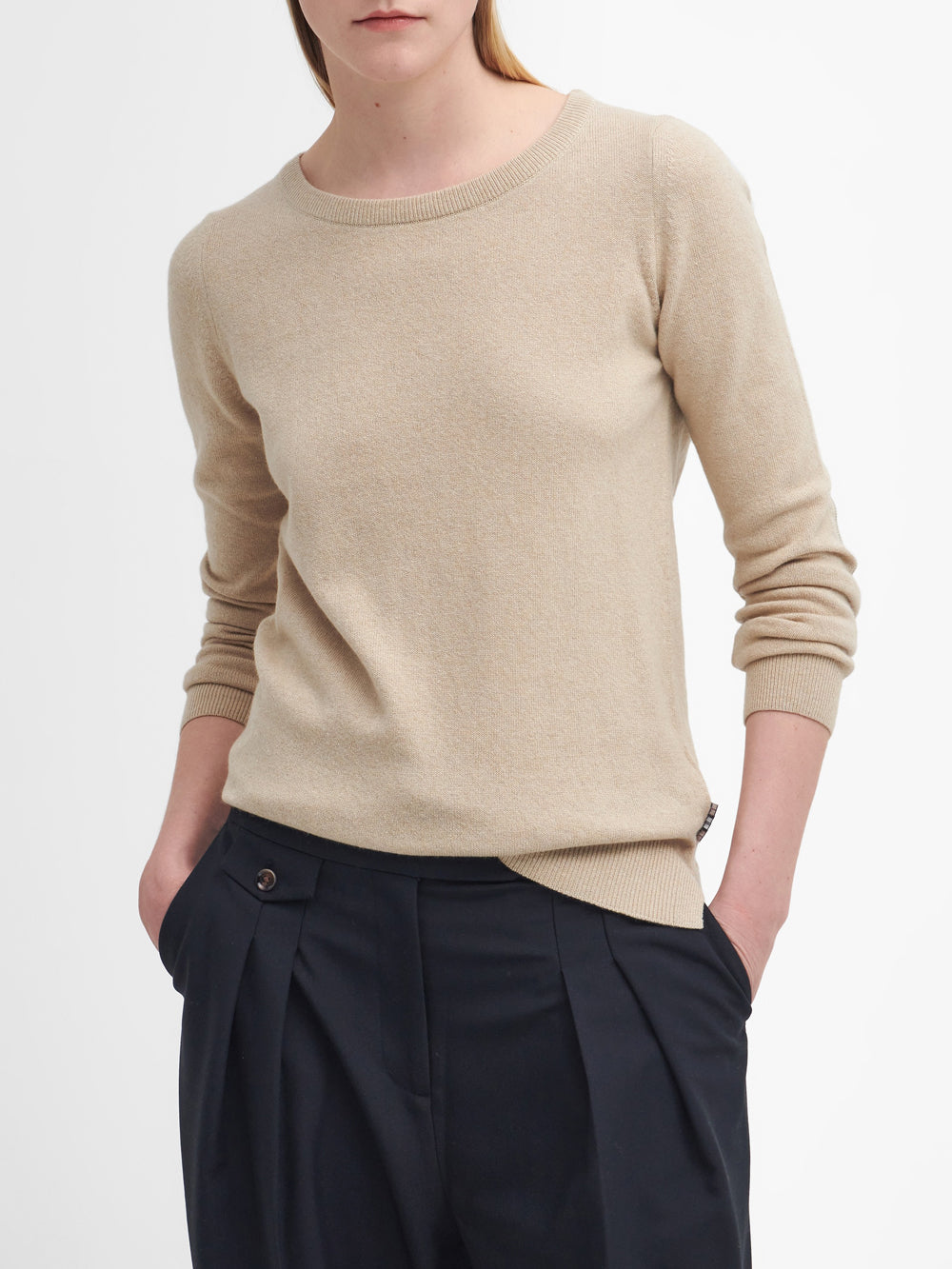 Maglia Donna Pendle crew knit Beige