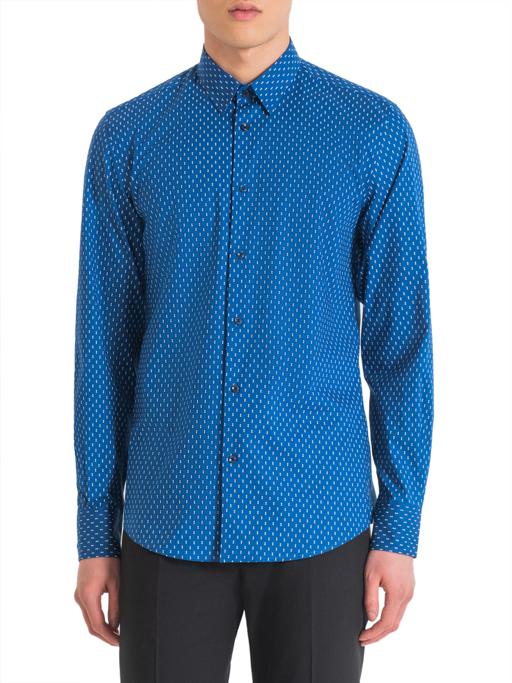 Camicia Uomo MMSL00628 Blu