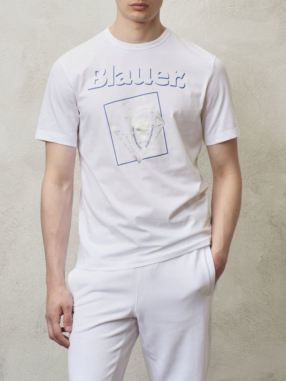 T-shirt Uomo 24SBLUH02149004547 Bianco