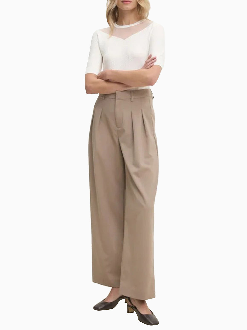 Pantalone Donna Beige