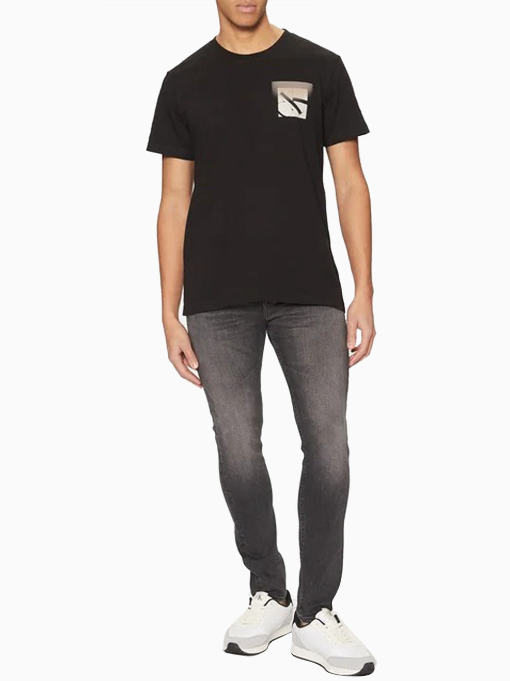 T-shirt Uomo Monogram Nero