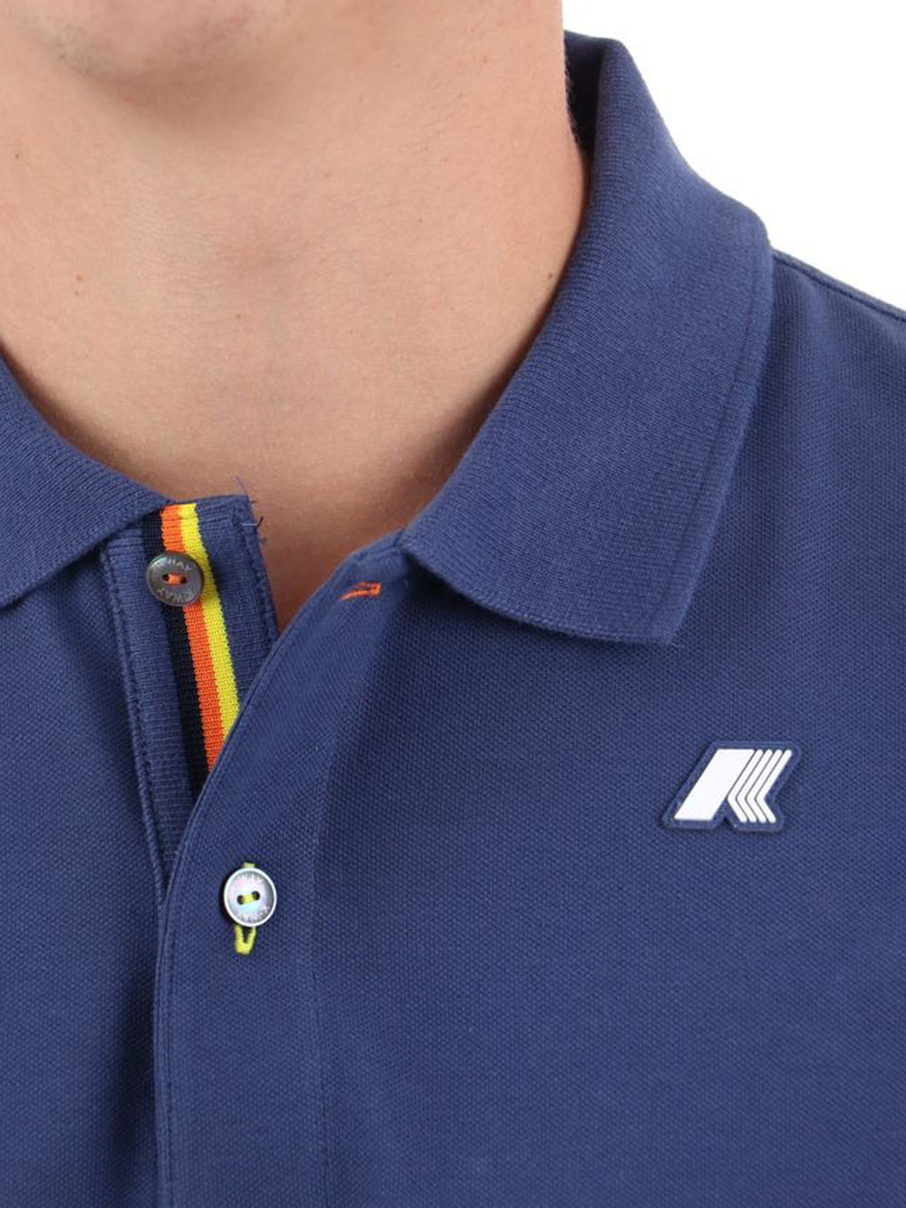 K-way Polo Uomo Vinnie Pique Blu