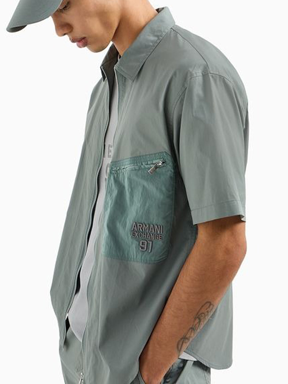 Camicia Uomo 3DZCL1 Verde