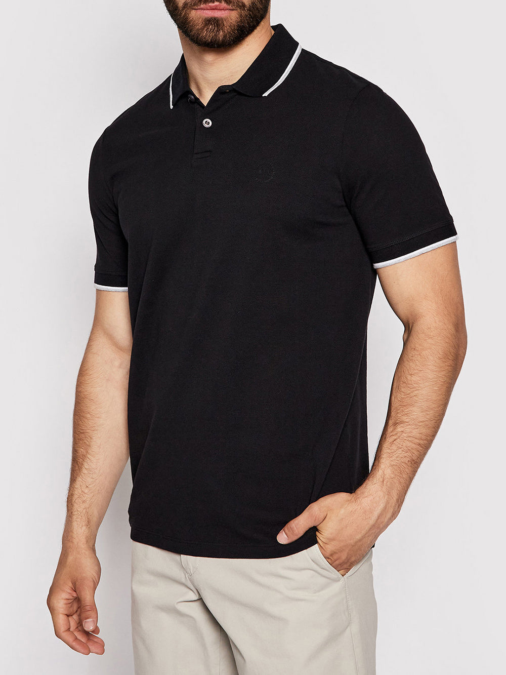 Polo Uomo 8NZF75 Nero